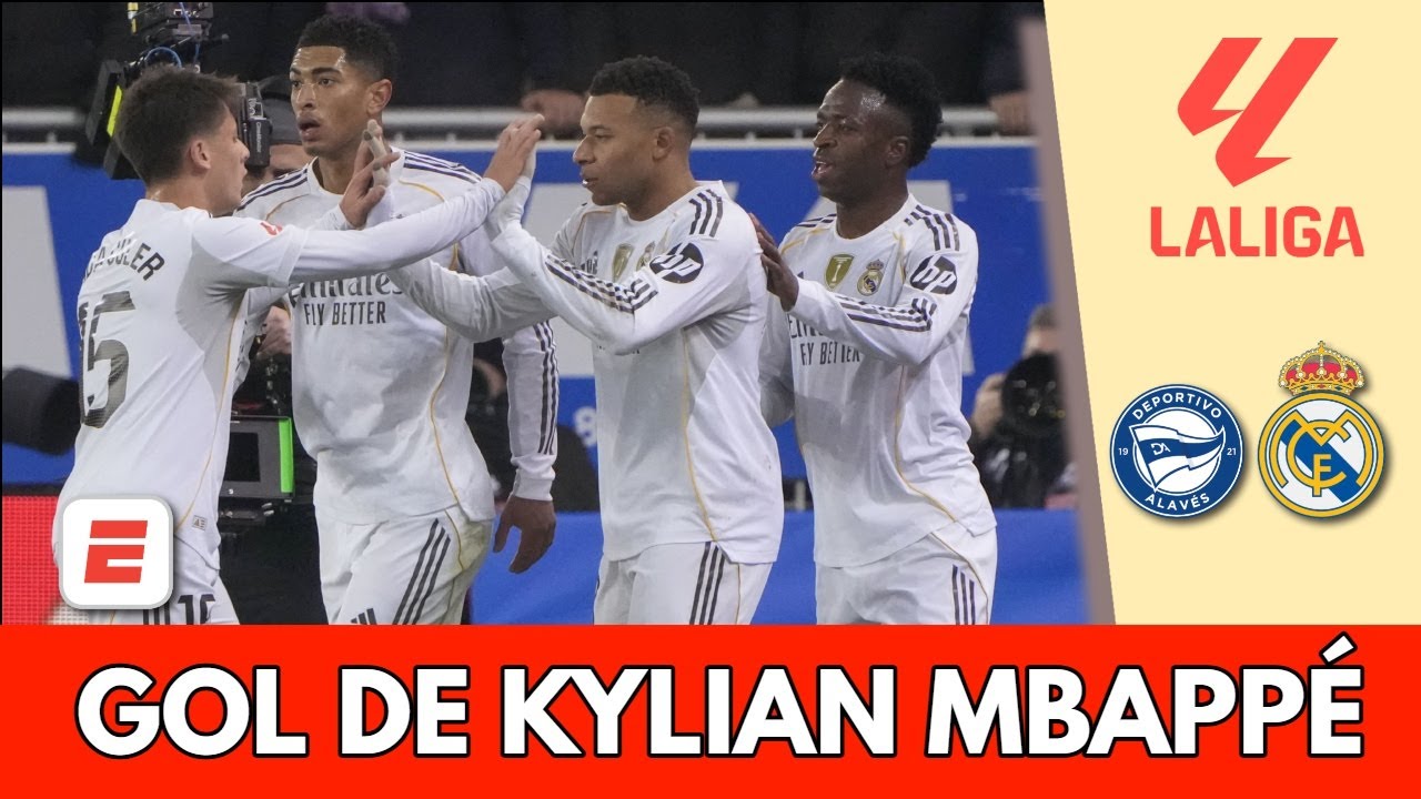 Golazo de Mbappé para adelantar al Real Madrid 1-0 ante ALAVÉS | La Liga