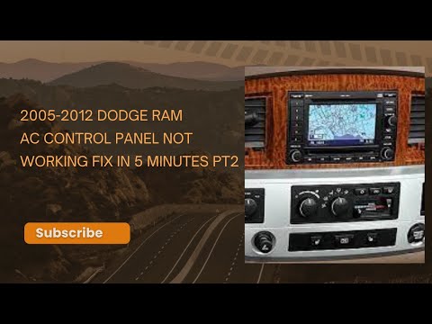 2005-2012 Dodge Ram 1500 AC control panel not working fix in 5 minutes part 2