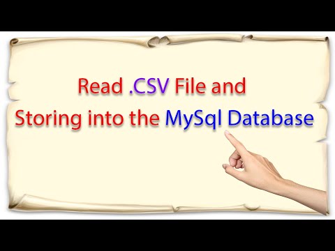 How To Read Data From .CSV File and store into mysql Database Using ...