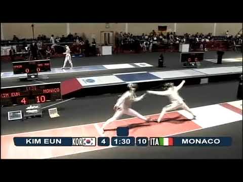 Belfast World Championships 2009 CWF - L32 - Kim Eun KOR v Monaco ITA