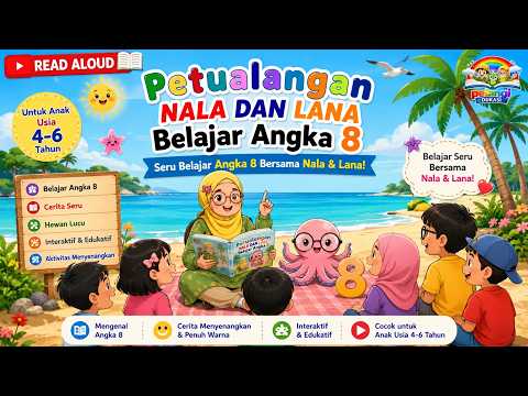 Mendongeng Bersama Bu Tuti - Petualangan Nala dan Lana Belajar Angka 8
