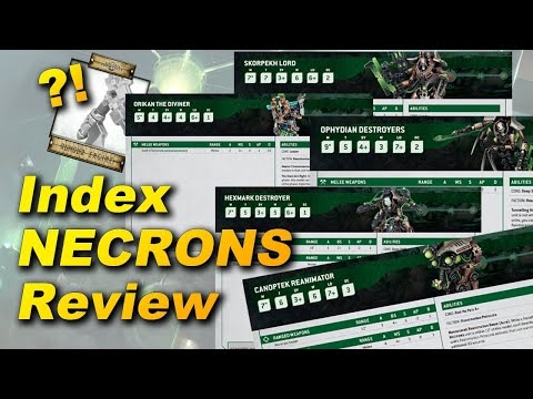 NEW Necrons Index Review! 10th Edition Warhammer 40,000 Rules