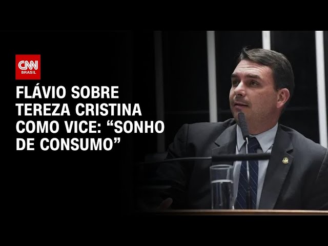 Flávio diz que Tereza Cristina é cotada para vice: "Sonho de consumo" | BASTIDORES CNN