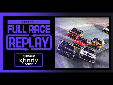 NASCAR 2022 バスプロショップ ナイトレース（ブリストル・モーター・スピードウェイ）Xfinityクラスの決勝フルレース動画