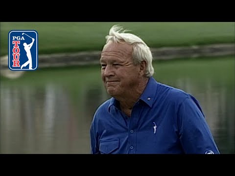 71-year-old Arnold Palmer shoots his age at PGA West in 2001