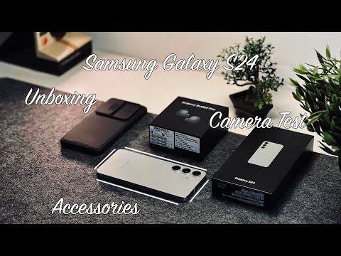 Samsung S24 - Unboxing | 256GB Marble Grey | Accessories | Camera Test