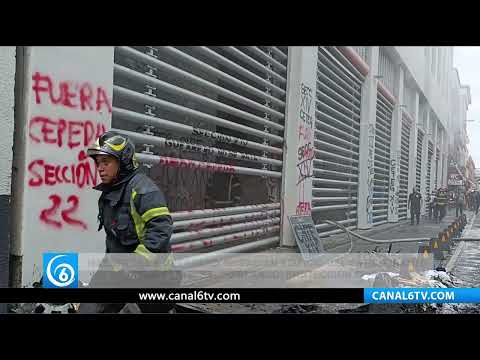 Video: Maestros de Guerrero incendian edificio del SNTE durante protestas