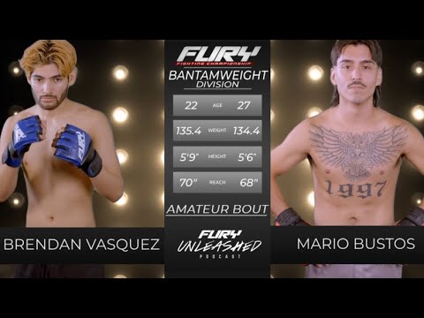 Fury FC 105 Prelims-Brendan Vasquez vs Mario Bustos