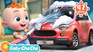 Download lagu Car Wash Song | Let's Wash the Car   More Baby ChaCha Nursery Rhymes & Kids Songs mp3