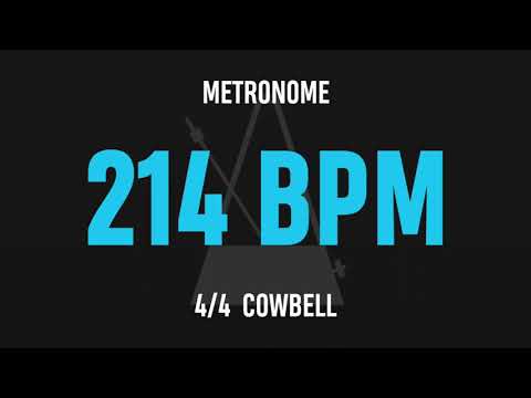214 BPM 4/4 - Best Metronome (Cowbell)