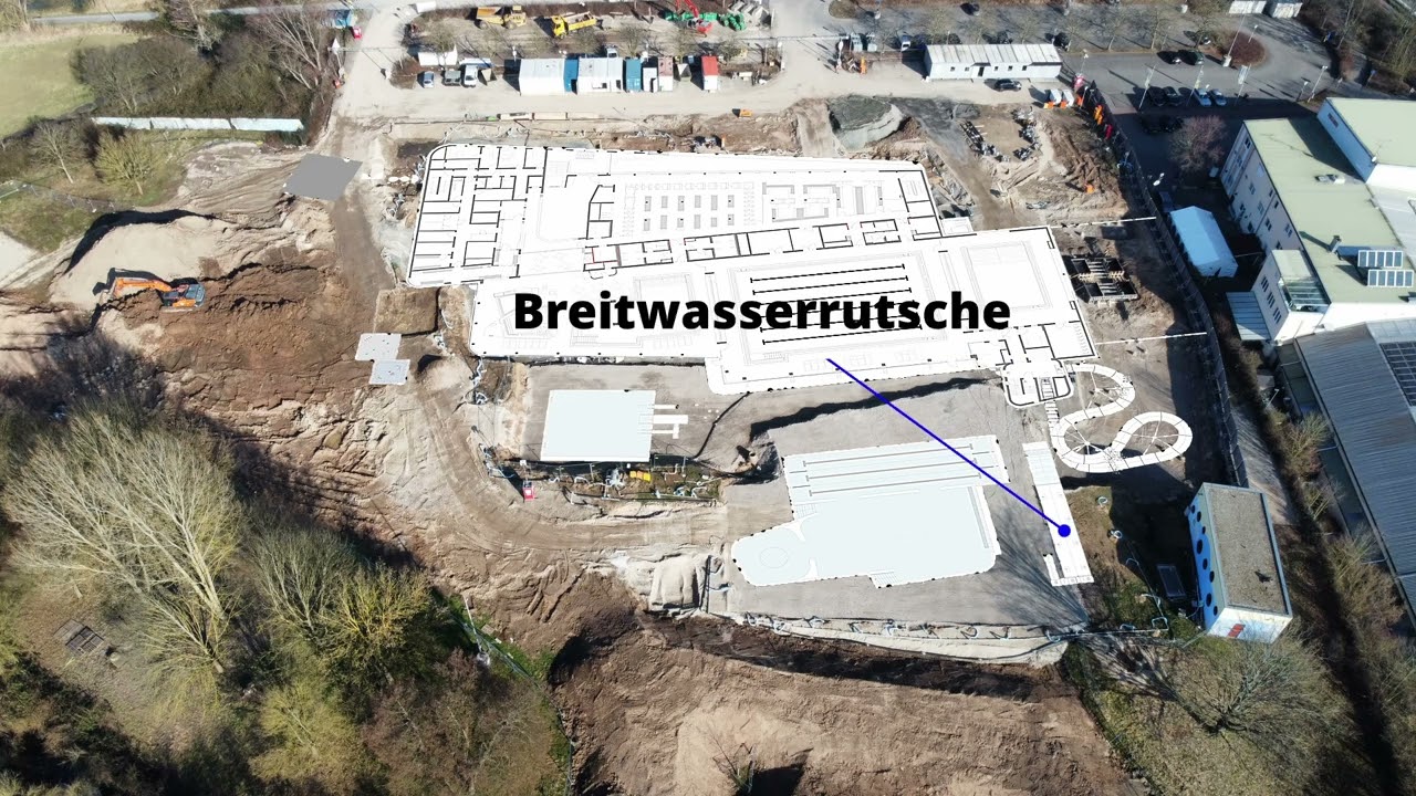 MTB Baugrube mit Grundriss