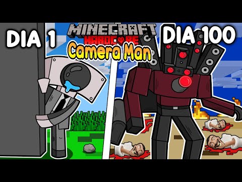 📷I survived 100 DAYS being a CAMERA MAN in Minecraft HARDCORE!