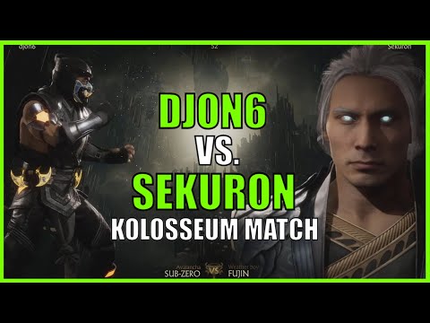 SEKURON VS DJON6 - FUJIN VS BARAKA, SUB ZERO - Tournament Match - MK11 Ultimate [4K]