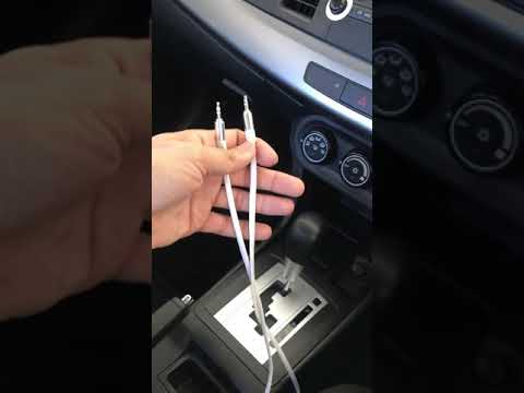How to use AUX in Mitsubishi Lancer