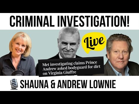 The PALACE Covered Up? Shauna & Andrew Lownie LIVE #andrewlownie #princeandrew
