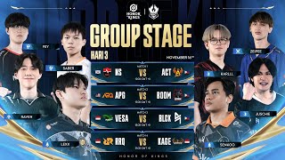 【KIC2025 グループステージDay3】日本語実況解説watch party【Honor of Kings/HoK/王者栄耀】