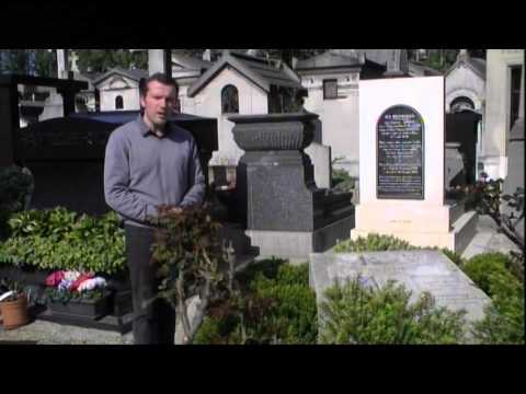 Tombe de François Perier et Réjane au cimetière de Passy