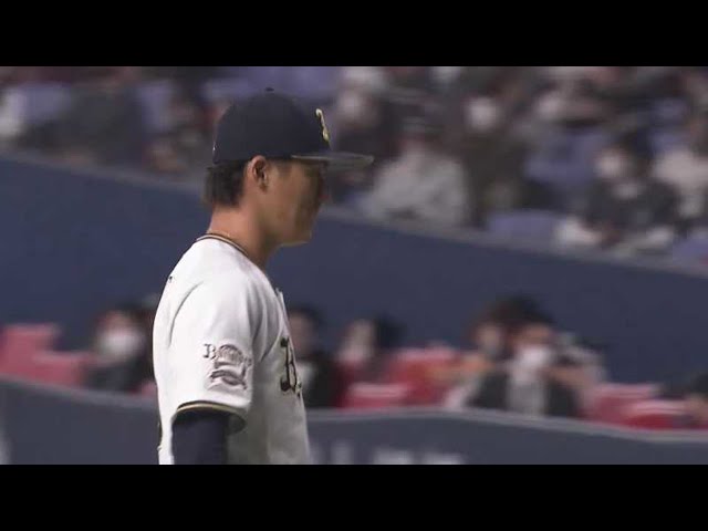 【3回表】バファローズ・山本 ジャイアンツ・秋広から空振り三振を奪った!! 2021/3/12 B-G