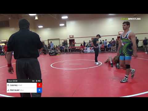 2018 Marine Corps US Open/UWW Junior Freestyle 86 Rnd Of 32 - Carless Looney (WWRTC) Vs. Jackson H