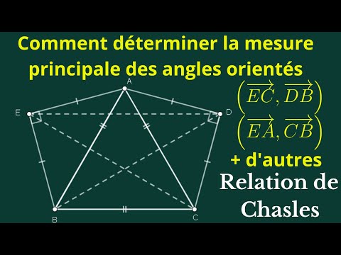 Comment déterminer la mesure principale d'un angle orienté. [Première S2-S1-S3]