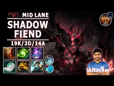 Shadow Fiend Mid Lane | 7.31b | !Attacker SF Magical Damage Build | Dota 2 Immortal Gameplay