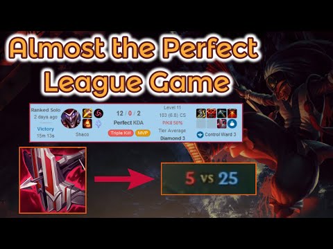 12-0 Shaco in 14 Minutes ;) - S12 Diamond Ranked [League of Legends] Full Gameplay - Infernal Shaco