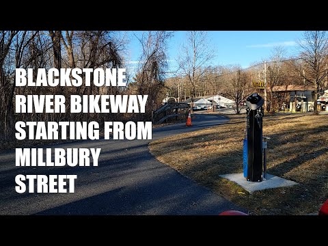 Blackstone River Bikeway Starting from Millbury Street Worcester Massachusetts