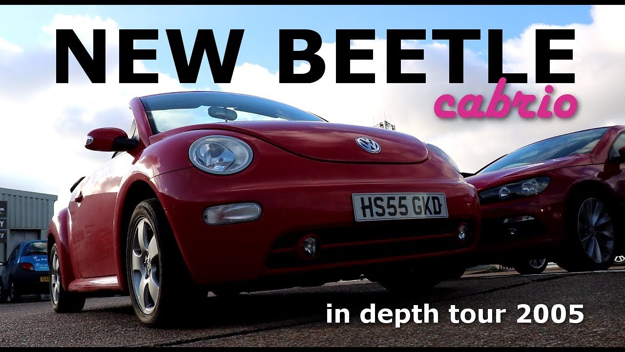 2005 Volkswagen VW New beetle cabriolet in depth tour start ...