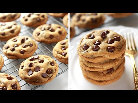 Soft and Chewy Chocolate Chip Cookies Recipe [THE BEST]