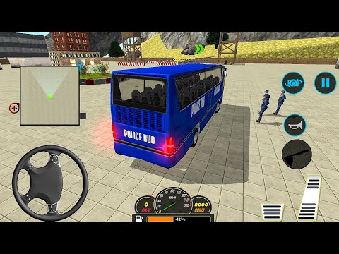 Police Bus Driving Simulator 2018 | Police Bus Driving Sim: Off road Transport Duty Android Gameplay