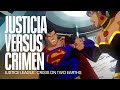 La Liga De La Justicia Se Enfrenta A El Sindicato Del Crimen Justice League Crisis On Two Earths