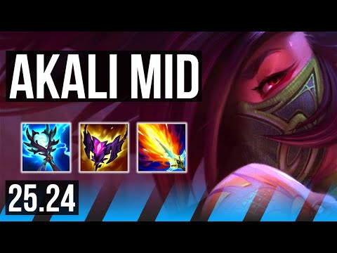 AKALI vs IRELIA (MID) | Good KDA: 20/1/7 | EUW Grandmaster | 25.24