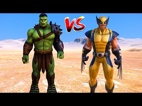 10.000 Hulk Vs 10.000 Wolverine Ordusu Süper Kahraman