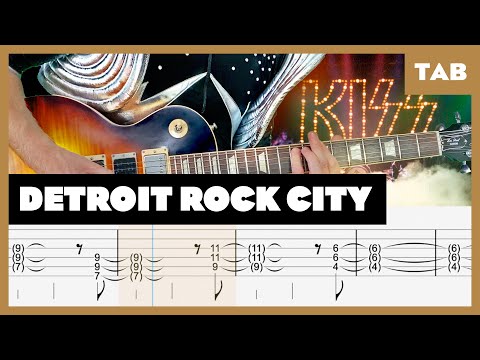 Kiss - Detroit Rock City - Guitar Tab | Lesson | Cover | Tutorial