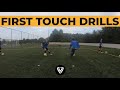 First Touch Drills + Change of Direction | Football - Soccer Training | U10 - U11 - U12 - U13 - U14