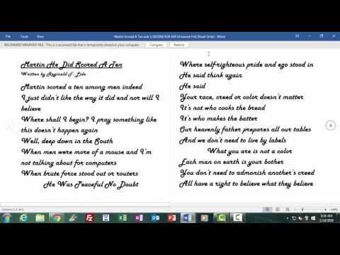 Working with differnt File Formats in Word