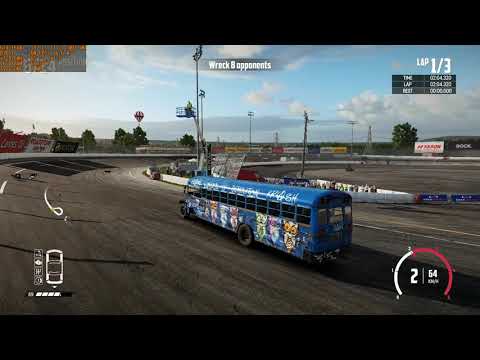 Wreckfest Walkthrough Part 28 - "Challengers - Destroy All Supervans!" [2019]