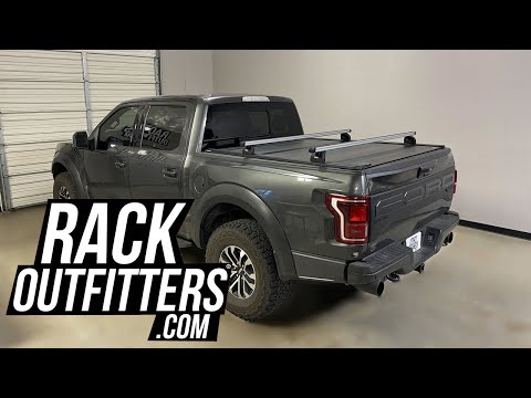2015+ Ford F-150 Raptor with Thule ProBar Rapid Podium Base Rack on Retrax XR Bed Cover