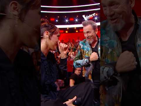 Un duo improvisé et très émouvant entre Florent Pagny et Zaz 🥹 #TheVoice