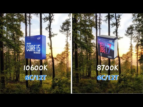Intel Core i5 10600K vs Intel Core i7 8700K Gaming Comparison with 10 Gameplays