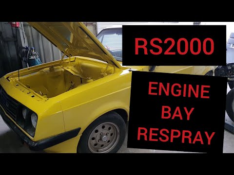 Ford Escort Mk2 RS2000 - Restoration pt1 - engine bay respray