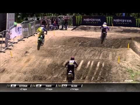 Valentin Guillod passes Jordi Tixier MXGP of Czech Republic MX2 Race 1 - motocross