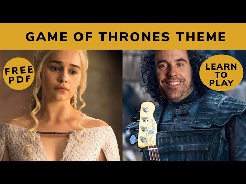 Play Game Of Thrones Theme on the Bass Guitar (No.39)