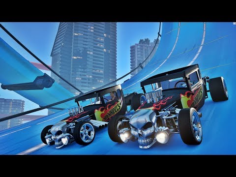 Forza Horizon 3 Online GoPro - Racha Com o Carro Da Caveira Na Mega Rampa - Bone Shaker