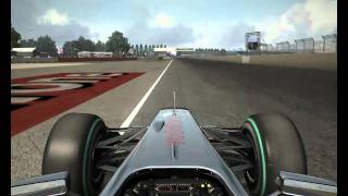 preview picture of video 'F1 2010, Silverstone hotlap 1m24s769'