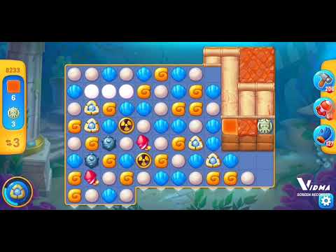 Fishdom. 8233 level no boosters and diamonds - 10 moves