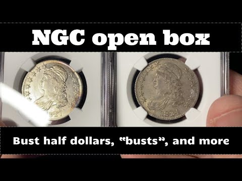 NGC open box coin grade results  - Bust Half Dollars, "busts", Morgan Dollars