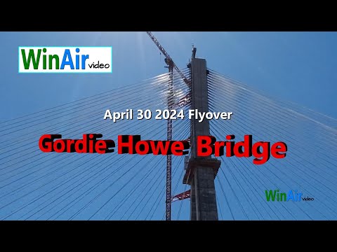 Epic Flyover Of The Gordie Howe Bridge - Don't Miss It! April Launch