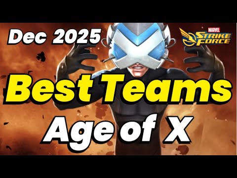 BEST Teams for Prof X Unlock! DO NOT MAKE THESE MISTAKES! AGE OF X | DEC 2025 | MARVEL Strike Force