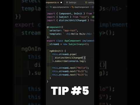 RxJs DistinctUntilChanged operator - #shorts #rxjs #webdevelopment Tip